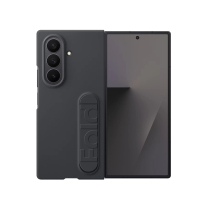 SAMSUNG Silikonhülle mit Handschlaufe + Displayschutzfolie Galaxy Z Fold 7 (Schwarz)
