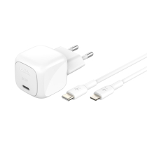 BELKIN Ladegerät 30W + USB-C auf Lightning Kabel 1m (Weiß)